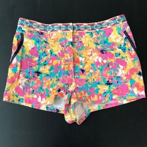 Colorful high waisted shorts